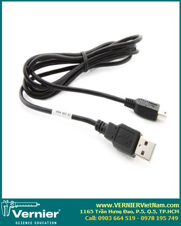 CB-USB-MINI, Cáp Mini USB thay thế có đầu cắm USB mini-B và đầu cắm USB-A [Vernier Mini USB Cable [CB-USB-MINI]