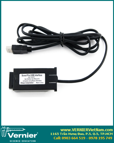 OHSP-USB, Phụ kiện kết nối USB Cân Ohaus Scout ®  Pro để lấy dữ liệu trên LabQuest/LoggerPro [Scout Pro USB [OHSP-USB] 