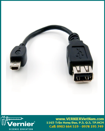 USB-MINI, Cáp kết nối Go!Temp or Go!Link với TI-Nspire or TI-84 [ Go! to Easy Adapter [USB-MINI] hiệu VERNIER 