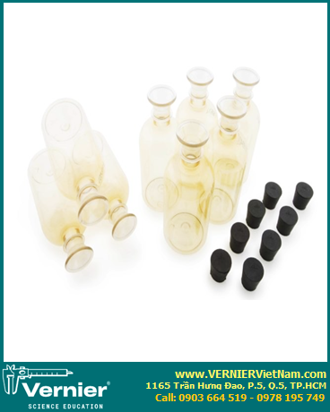 WQ-BOT, Phụ kiện chai nhựa có nút dùng lưu giữ mẫu Chất lượng nước [Water Quality Bottles (8 bottles) [WQ-BOT] hiệu VERNIER 
